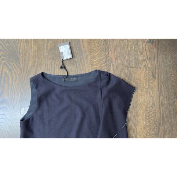 NWT FABIANA FILIPPI Navy Cashmere Wool Mollini Ruffle Dress Boho I 40  Ret$ 690 - Picture 4 of 7